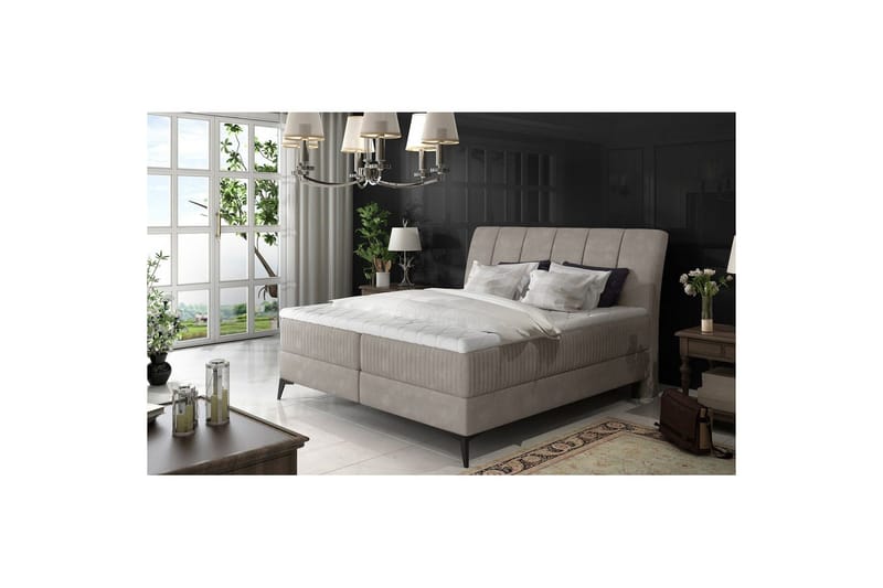 Boxfjäder Eltap Aderito - 140x200 cm, Paros 02, Paros 02 Pasy 2, Beige - Möbler - Säng - Kontinentalsäng