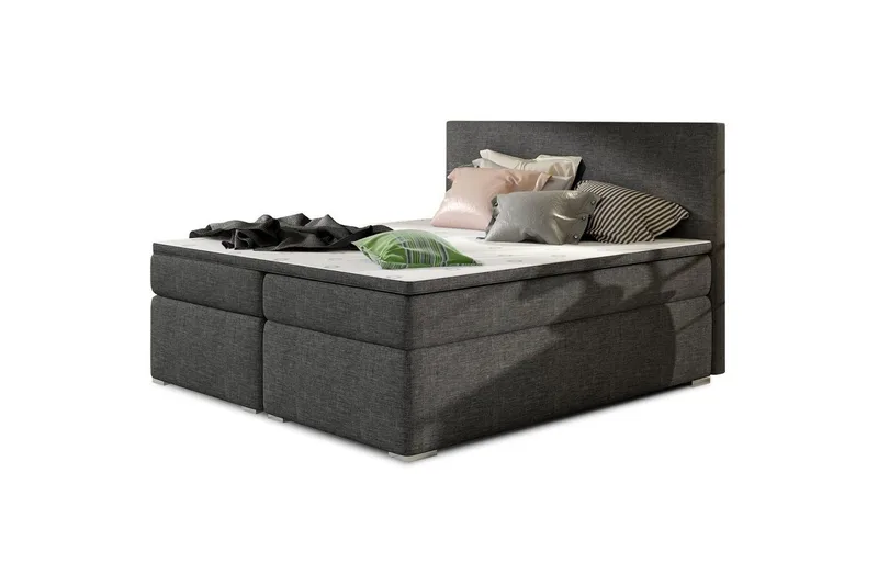 Boxspring Eltap Divalo, Sawana 05, Mörkgrå, 180x200 cm