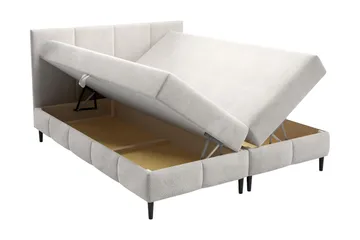 Celestine Förvaringssäng 140x200 cm - Vit - Möbler - Säng - Komplett sängpaket