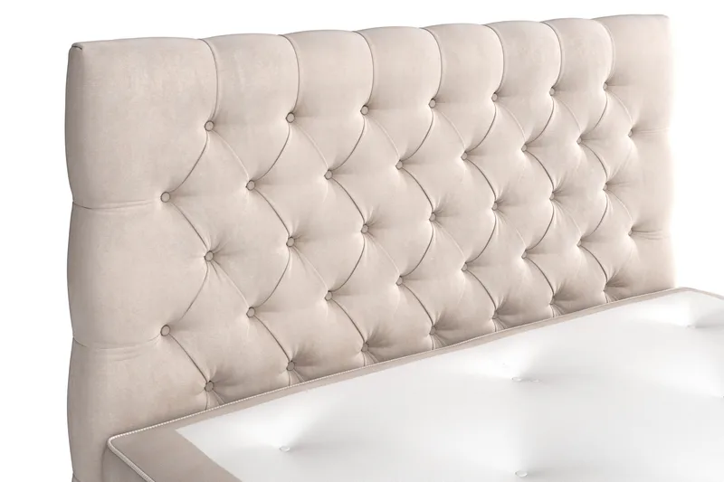 Celine Sängpaket 120x200 cm - Beige/Sammet - Möbler - Säng - Komplett sängpaket