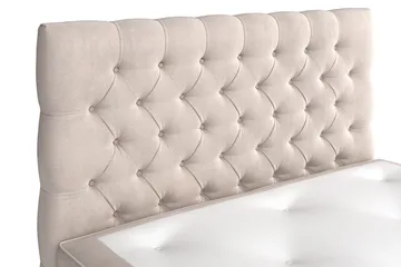 Celine Sängpaket 140x200cm - Beige / Sammet - Möbler - Säng - Komplett sängpaket