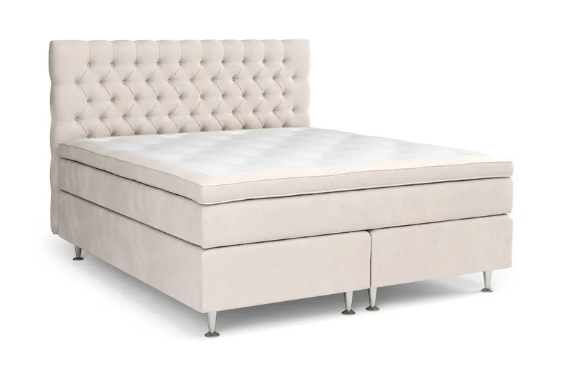Celine Sängpaket 160x200cm - Beige / Sammet - Möbler - Säng - Komplett sängpaket