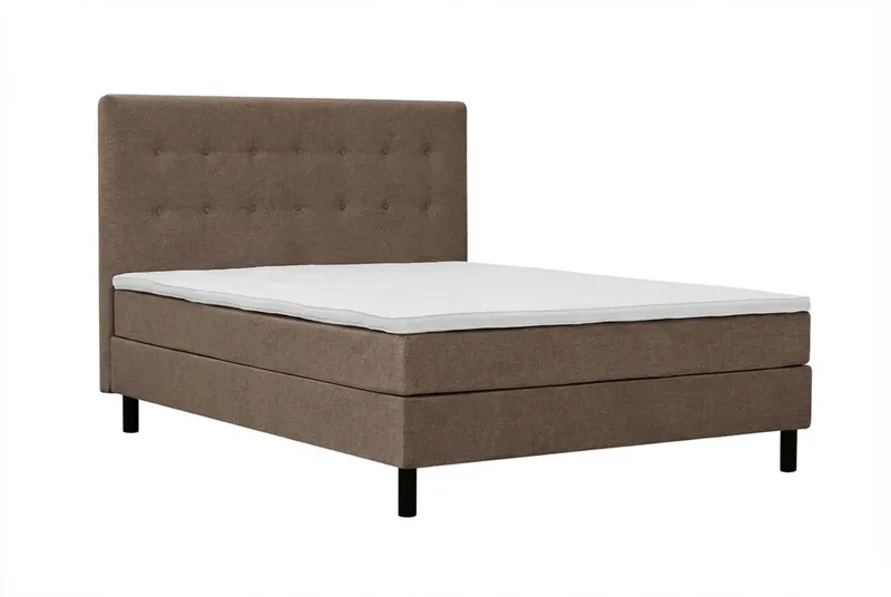 Dream Komplett Sängpaket 150x200 cm Knappar - Brun - Möbler - Säng - Komplett sängpaket