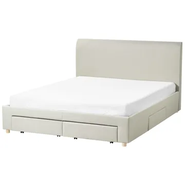 Dubbelsäng Soutrin 160x200 cm - Beige - Möbler - Säng - Sängram & sängstomme