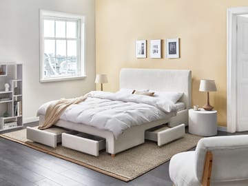 Dubbelsäng Soutrin 160x200 cm - Off-White - Möbler - Säng - Sängram & sängstomme