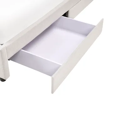 Dubbelsäng Prades 140x200 cm - Ljusbeige - Möbler - Säng - Sängram & sängstomme