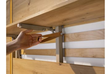 Rauk Fällbar Bäddbar Sängskåp 131x228 cm - Vit - Möbler - Säng - Gästsäng & extrasäng - Sängskåp