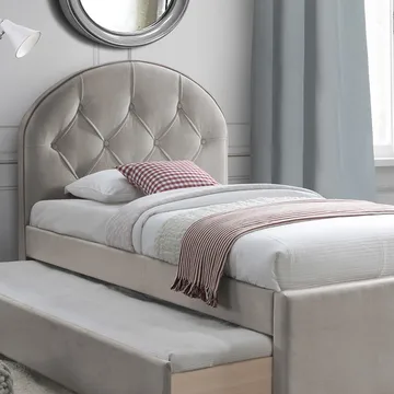 Säng Lara 90x205 cm - Champagne / Beige - Möbler - Säng - Gästsäng & extrasäng - Utdragssäng
