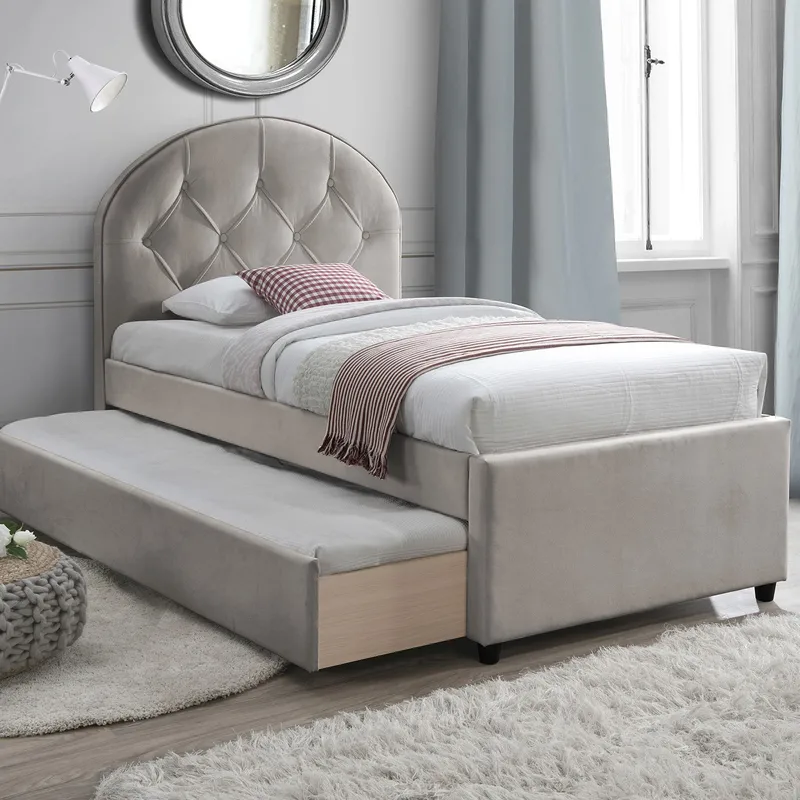 Säng Lara 90x205 cm, Champagne / Beige