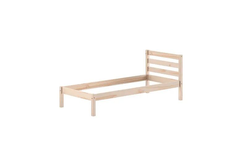 Säng med låda ribbotten Pino Naturlig, Naturlig