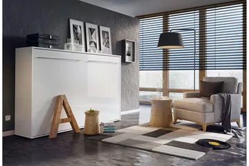 Concept Pro Sängskåp 120x200cm Wilson & Wood White High gloss - Möbler - Säng - Gästsäng & extrasäng - Sängskåp