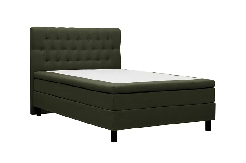 HVILA Classic Komplett Sängpaket 120x200 cm Kontinentalsäng med diamant sänggavel - Grön - Möbler - Säng - Komplett sängpaket