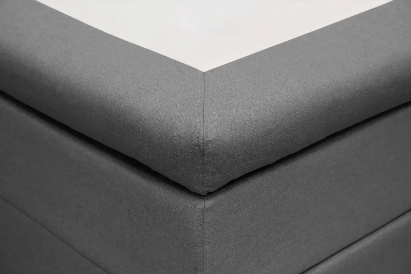HVILA Classic Komplett Sängpaket 160x200 cm Kontinentalsäng med diamant sänggavel - Grå - Möbler - Säng - Komplett sängpaket