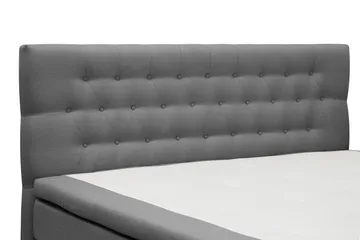 HVILA Classic Komplett Sängpaket 160x200 cm Kontinentalsäng med diamant sänggavel - Grå - Möbler - Säng - Komplett sängpaket