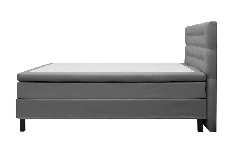 HVILA Classic Komplett Sängpaket 160x200 cm Kontinentalsäng med diamant sänggavel - Grå - Möbler - Säng - Komplett sängpaket