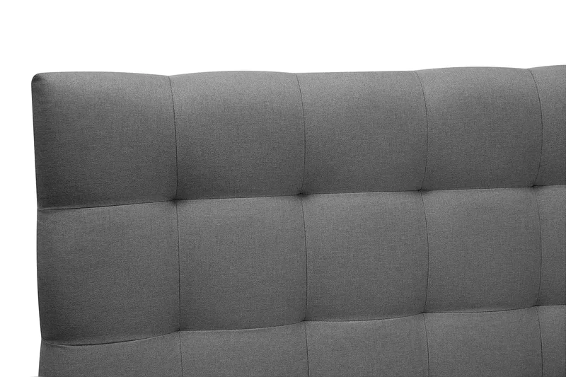 HVILA Classic Komplett Sängpaket 160x200 cm Kontinentalsäng med rutad sänggavel - Grå - Möbler - Säng - Kontinentalsäng