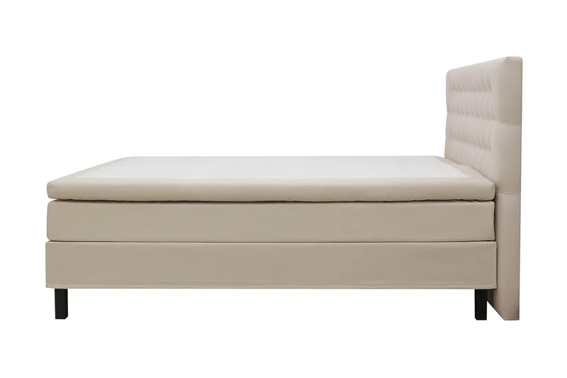 HVILA Classic Komplett Sängpaket 180x200 cm Kontinentalsäng med diamant sänggavel - Beige - Möbler - Säng - Komplett sängpaket