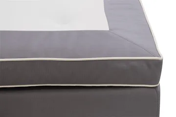 HVILA Lyx Komplett Sängpaket 180x200 cm Kontinentalsäng med knappad sänggavel i sammet - Grå - Möbler - Säng - Kontinentalsäng