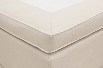 HVILA Lyx Komplett Sängpaket 180x200 cm Kontinentalsäng med knappad sänggavel - Ljusbeige - Möbler - Säng - Kontinentalsäng