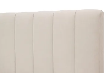 HVILA Plus Komplett Sängpaket med Sänggavel – Kontinentalsäng 180x200 cm i Tyg med Fasthetsgrad Medium - Ljusbeige - Möbler - Säng - Komplett sängpaket