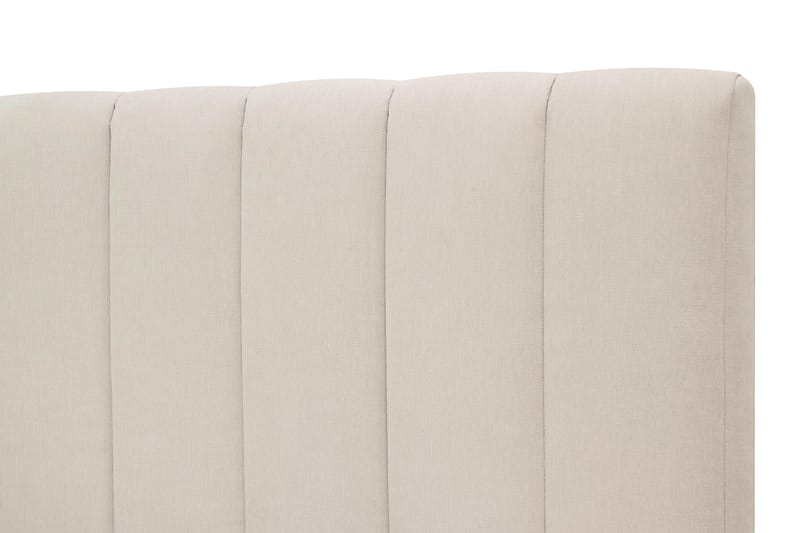 HVILA Plus Komplett Sängpaket med Sänggavel – Kontinentalsäng 180x200 cm i Tyg med Fasthetsgrad Medium - Ljusbeige - Möbler - Säng - Komplett sängpaket
