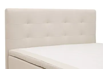 HVILA Premium Kontinentalsäng 160x200 cm - Ljusbeige Tyg - Möbler - Säng - Komplett sängpaket