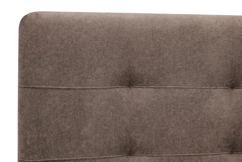 HVILA Premium Komplett Sängpaket 180x200 cm Kontinentalsäng med Sänggavel - Brun Tyg - Möbler - Säng - Kontinentalsäng