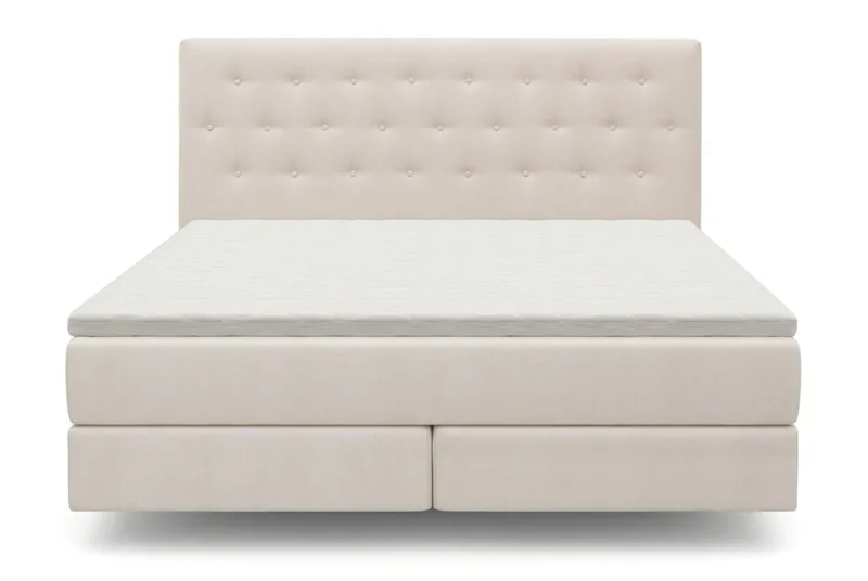 HVILA Premium Sängpaket Kontinentalsäng 180x200 cm med svävande effekt inkl. Bäddmadrass i Polyeterskum Medium, Medium
