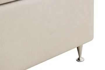 HVILA Premium Kontinentalsäng 160x200 cm - Ljusbeige Tyg - Möbler - Säng - Komplett sängpaket