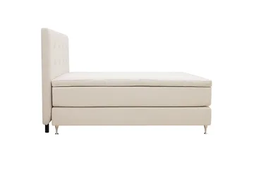 HVILA Premium Kontinentalsäng 160x200 cm - Ljusbeige Tyg - Möbler - Säng - Komplett sängpaket