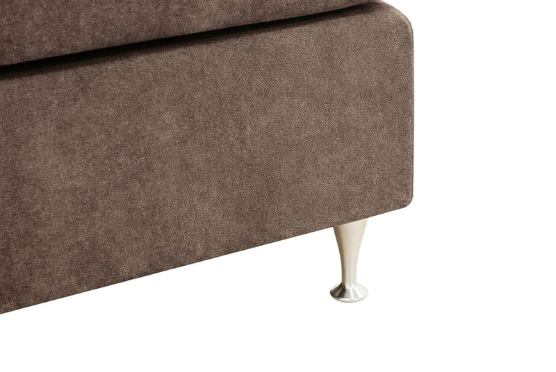 HVILA Premium Komplett Sängpaket 180x200 cm Kontinentalsäng med Sänggavel - Brun Tyg - Möbler - Säng - Kontinentalsäng