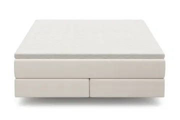 HVILA Premium Kontinentalsäng 180x200 cm med svävande effekt inkl. Bäddmadrass i Polyeterskum Medium - Medium - Möbler - Säng - Komplett sängpaket