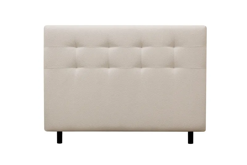 HVILA Premium Komplett Sängpaket 160x200 cm Kontinentalsäng med Sänggavel - Ljusbeige Bouclé - Möbler - Säng - Komplett sängpaket