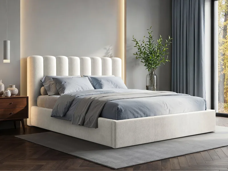 Isvik Sängram med förvaring 180x200 cm - vit - Möbler - Säng - Sängram & sängstomme
