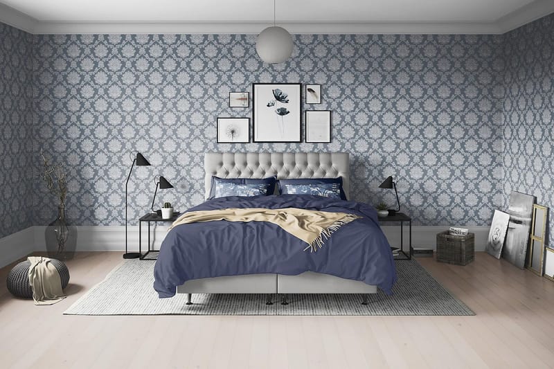 Joluma Sängpaket Fast/Medium 180x200 cm - (+Fler val) 180x200 cm Ljusgrå - Möbler - Säng - Komplett sängpaket