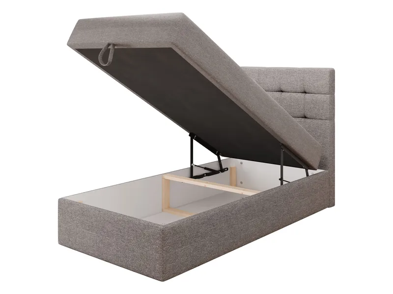 Kleiv Kontinentalsäng med förvaring 100x200 cm - beige - Möbler - Säng - Kontinentalsäng