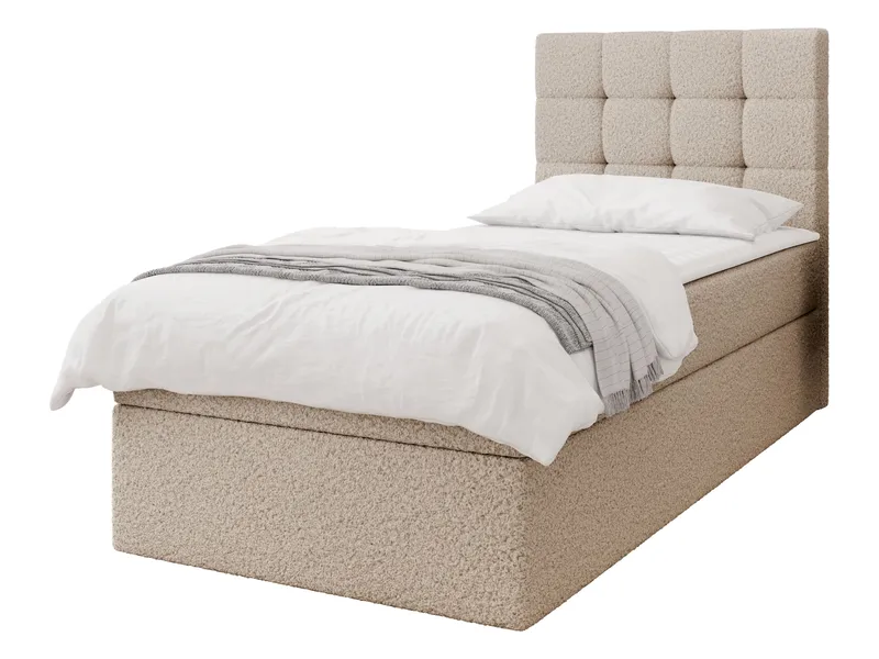 Kleiv Kontinentalsäng med förvaring 90x200 cm, beige
