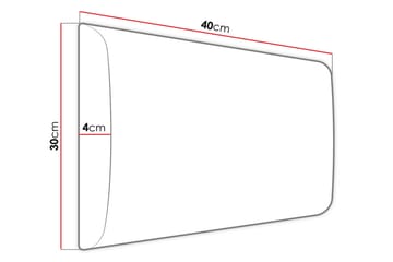 Adeliza Kontinentalsäng 120x200 cm+Panel 40 cm - Vit - Möbler - Säng - Sängram & sängstomme
