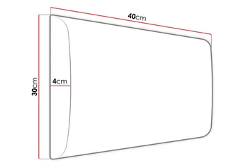 Adeliza Kontinentalsäng 90x200 cm+Panel 40 cm  Grå - Grå - Möbler - Säng - Sängram & sängstomme