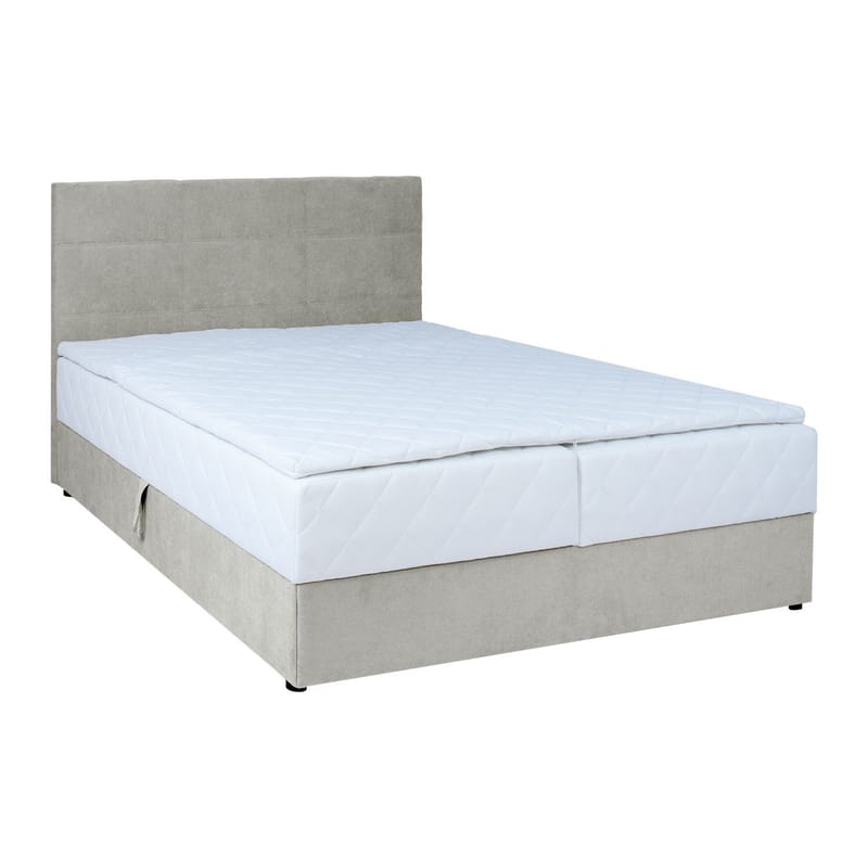Kontinentalsäng Kalen med madrass 160x200 cm, Mörkbeige