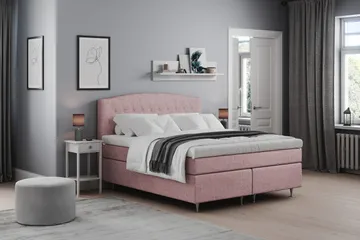 Belda Sängpaket 160x200 Fast - Rosa - Möbler - Säng - Kontinentalsäng