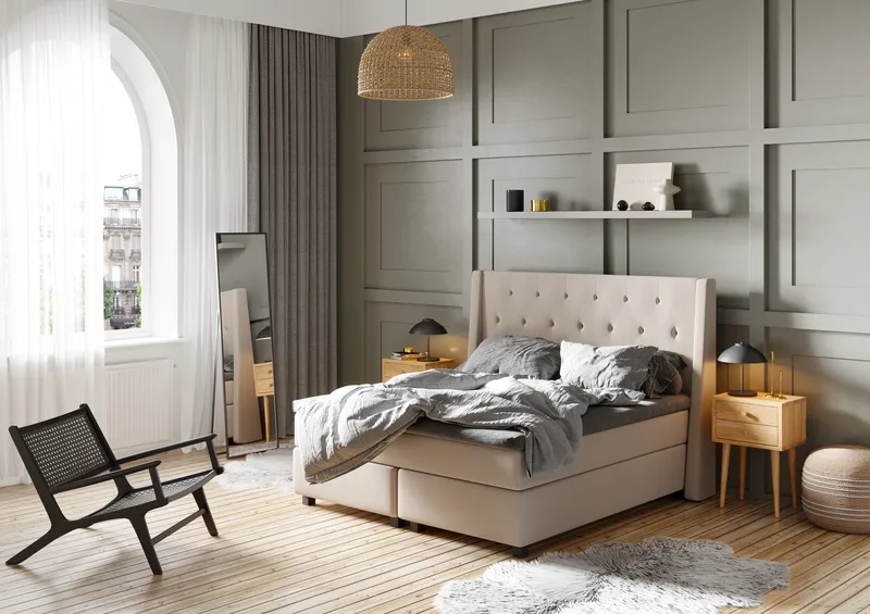 Imperia Kontinentalsäng 180x200 cm - Beige - Möbler - Säng - Kontinentalsäng