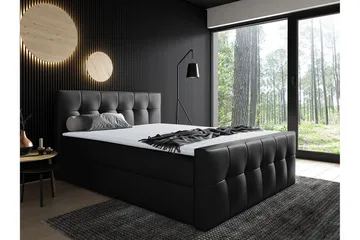 Norrbacksjö Kontinentalsäng 140x200 cm - Svart - Möbler - Säng - Kontinentalsäng