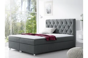 Roma Sängpaket 200x200 cm - Grå - Möbler - Säng - Kontinentalsäng
