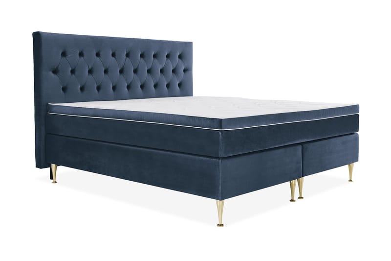 Royal Velvet Kontinentalsäng 210x210 cm - Mörkblå - Möbler - Säng - Kontinentalsäng