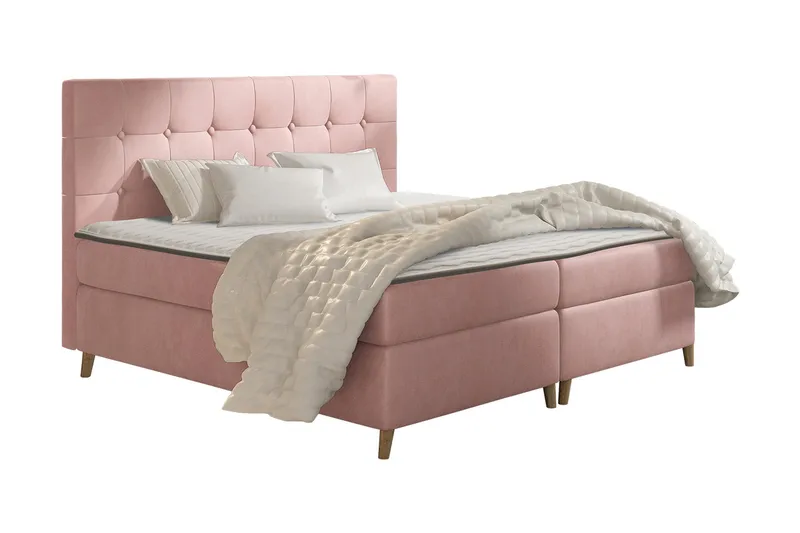 Sandham Kontinentalsäng 200x200 cm, Rosa