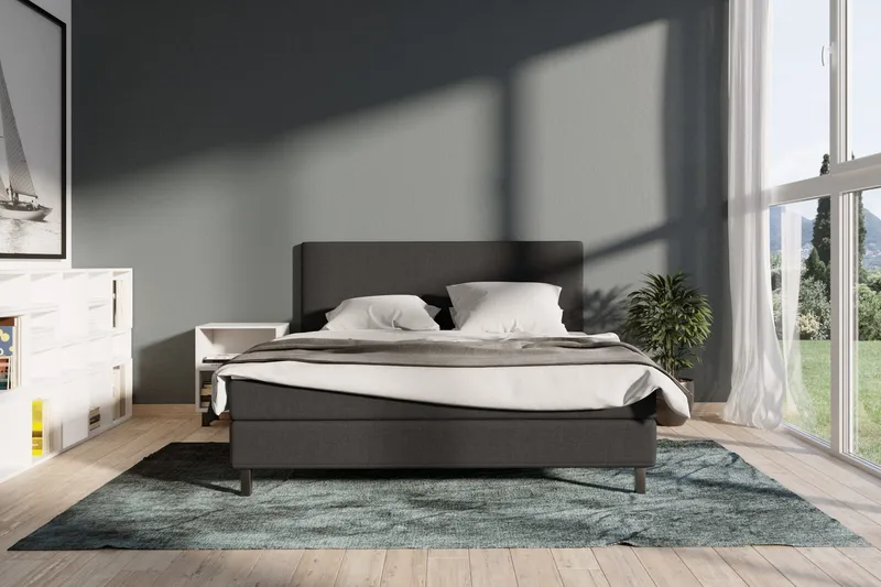 Select No 1 Kontinentalsäng 180x200 - Mörkgrå - Möbler - Säng - Kontinentalsäng
