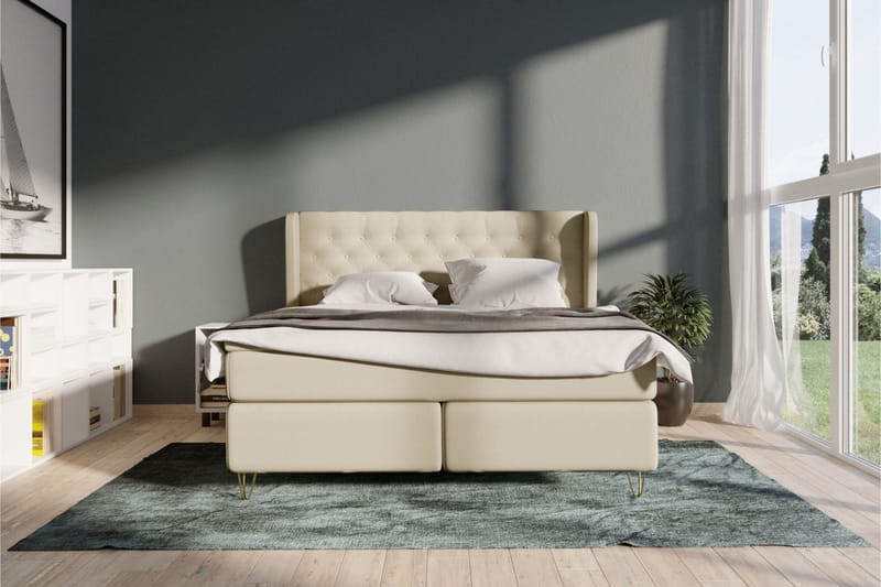 Select No 3 Komplett Sängpaket 180x200 Fast - Beige/Koppar - Möbler - Säng - Kontinentalsäng
