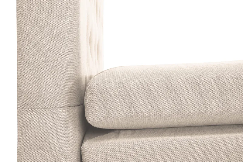 Lucky Komplett Sängpaket 120x200 Polyeter Diamant Sänggavel - Beige - Möbler - Säng - Komplett sängpaket