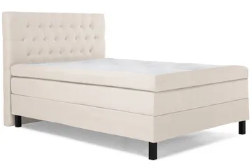 Lucky Komplett Sängpaket 120x200 Polyeter Diamant Sänggavel - Beige - Möbler - Säng - Komplett sängpaket